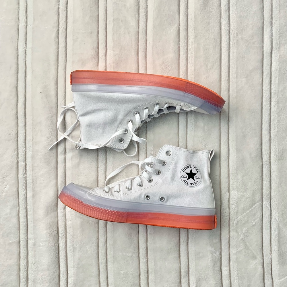 CONVERSE WHITE ORANGE